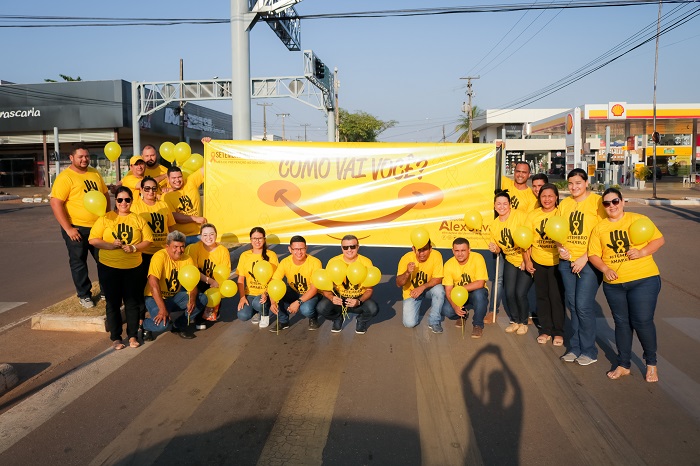 SETEMBRO AMARELO: Alex Silva faz pit stop de conscientização de prevenção ao Suicídio