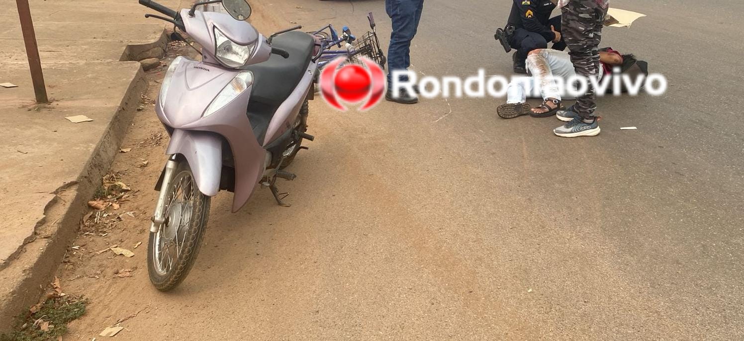 MAIS UM:  'Caramelo' entra na frente e deixa mulher em moto com vários ferimentos 