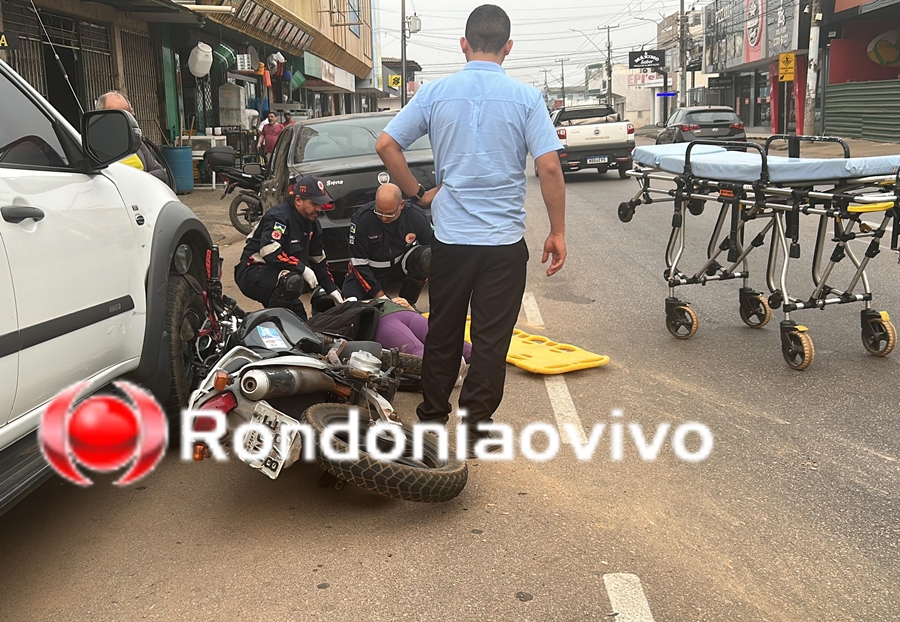 URGENTE: Mulher sofre ferimentos em acidente envolvendo três veículos