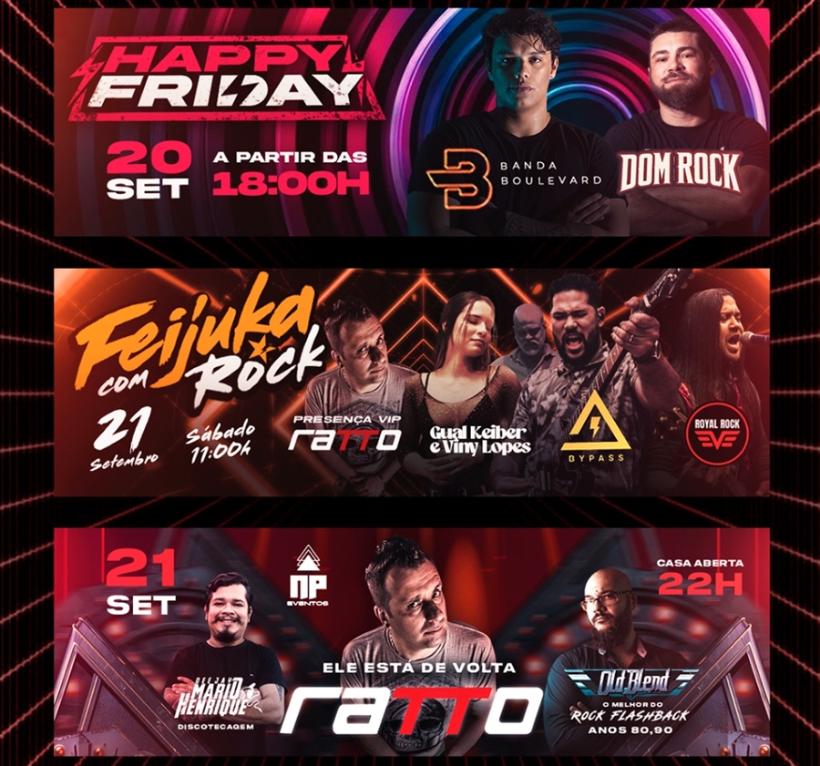 ROCK: Confira a agenda semanal do Grego Original