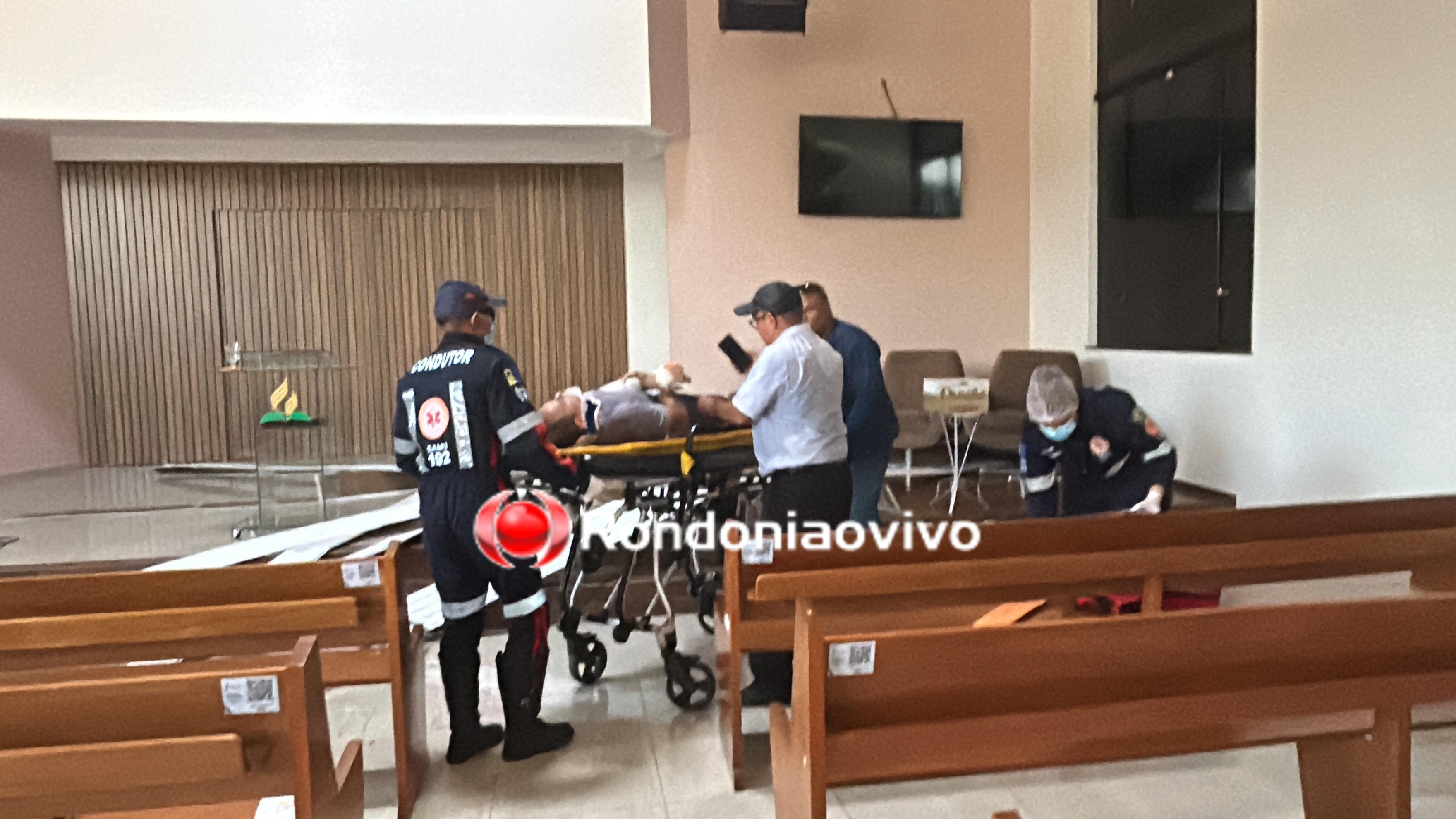 URGENTE: Homem cai do telhado de igreja do Sétimo Dia na capital