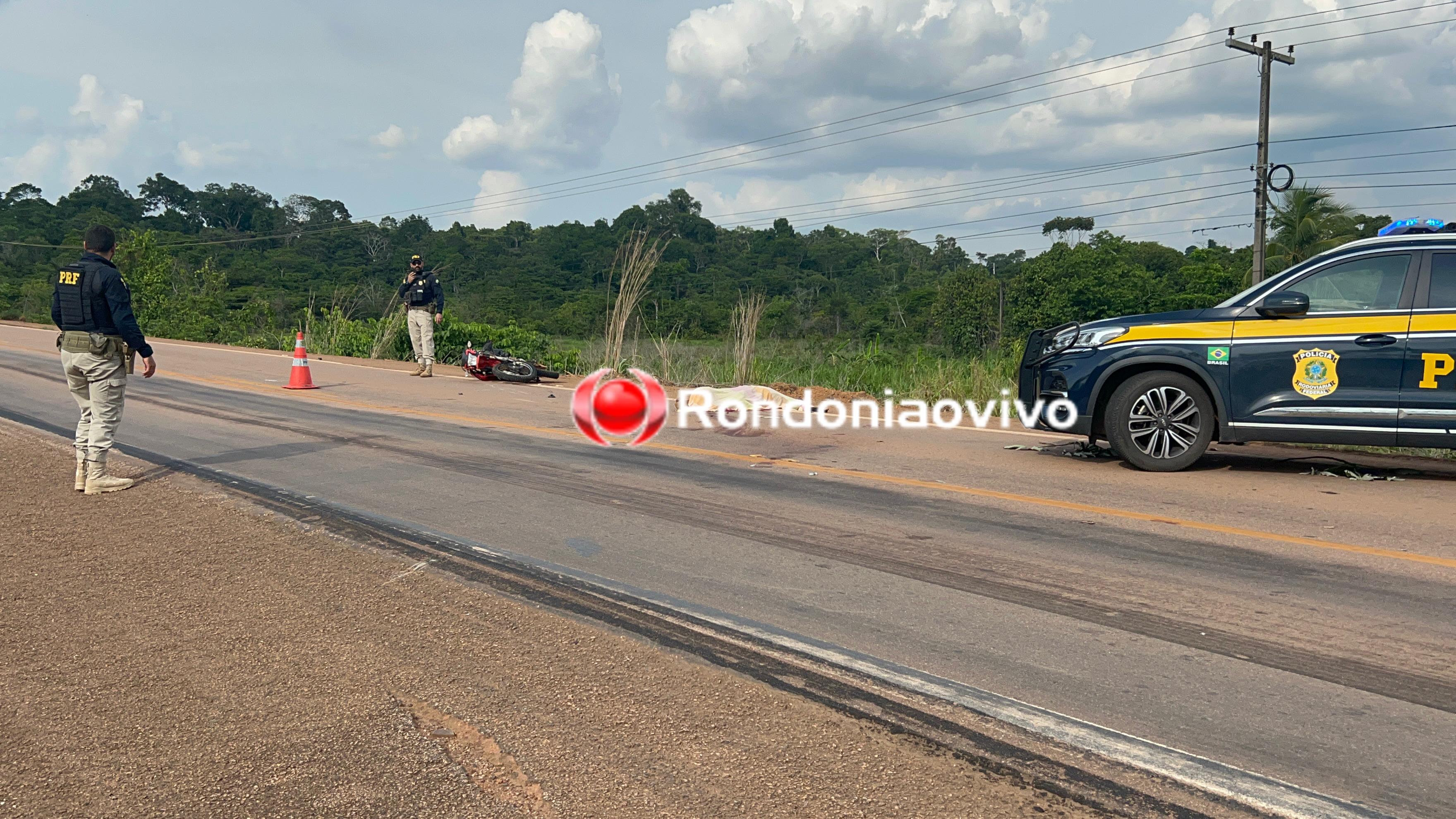 URGENTE: Motociclista morre em acidente na BR-364