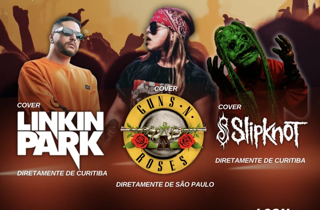 ROCK: Confira os sorteados para os Covers Guns N' Roses, Linkin Park e Slipknot