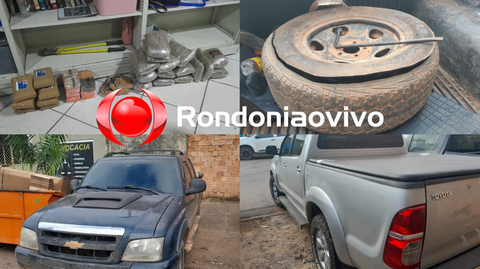 VINDO DE GUAJARÁ: Motoristas de Hilux e S10 são presos com mais de 30 quilos de drogas na BR-364