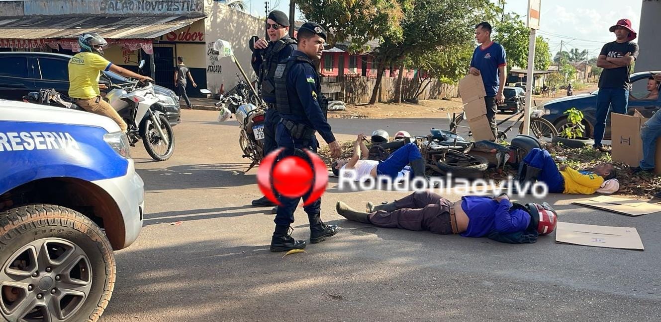 IMPRUDÊNCIA: Três pessoas sofrem ferimentos em acidente na Avenida Mamoré