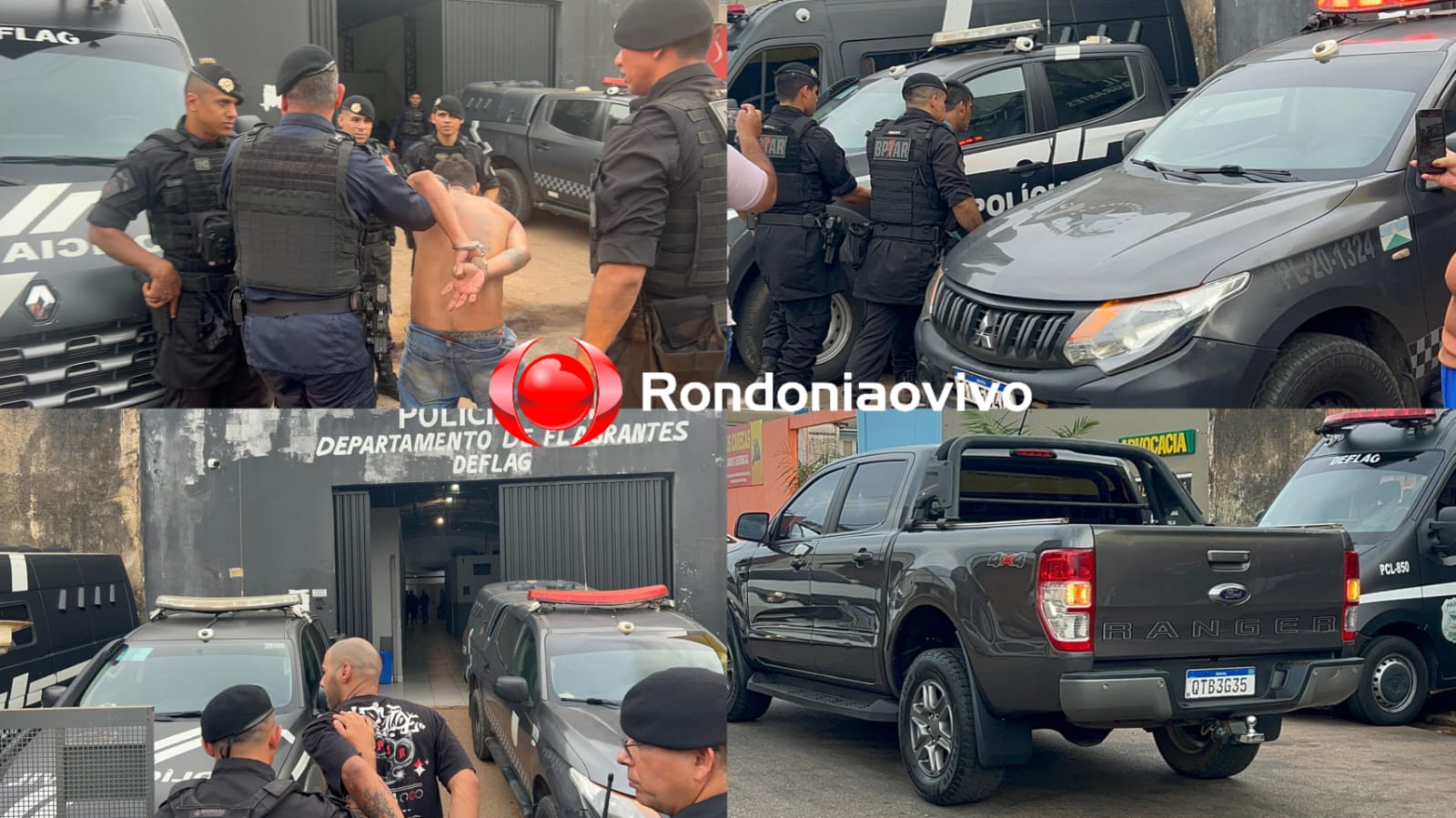 VÍDEO: Quatro criminosos são presos após deixarem caminhonete roubada para lavar