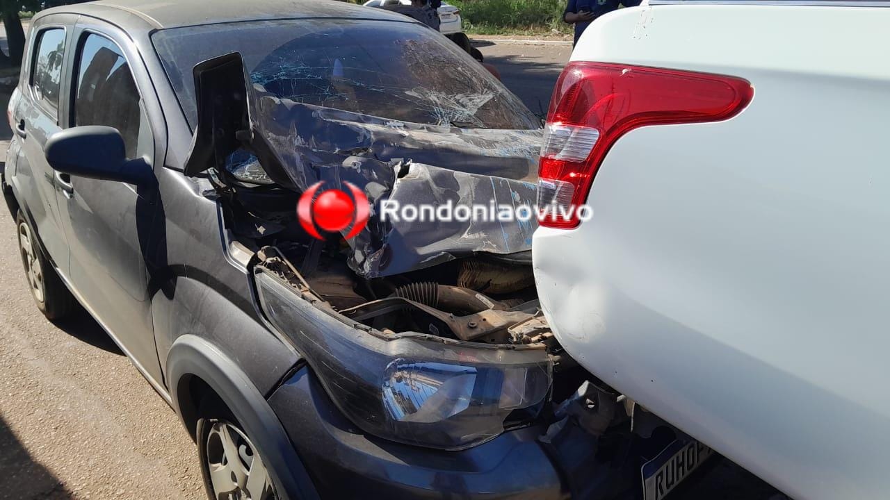 ENGAVETAMENTO: Batida entre vários veículos deixa idoso ferido na Imigrantes