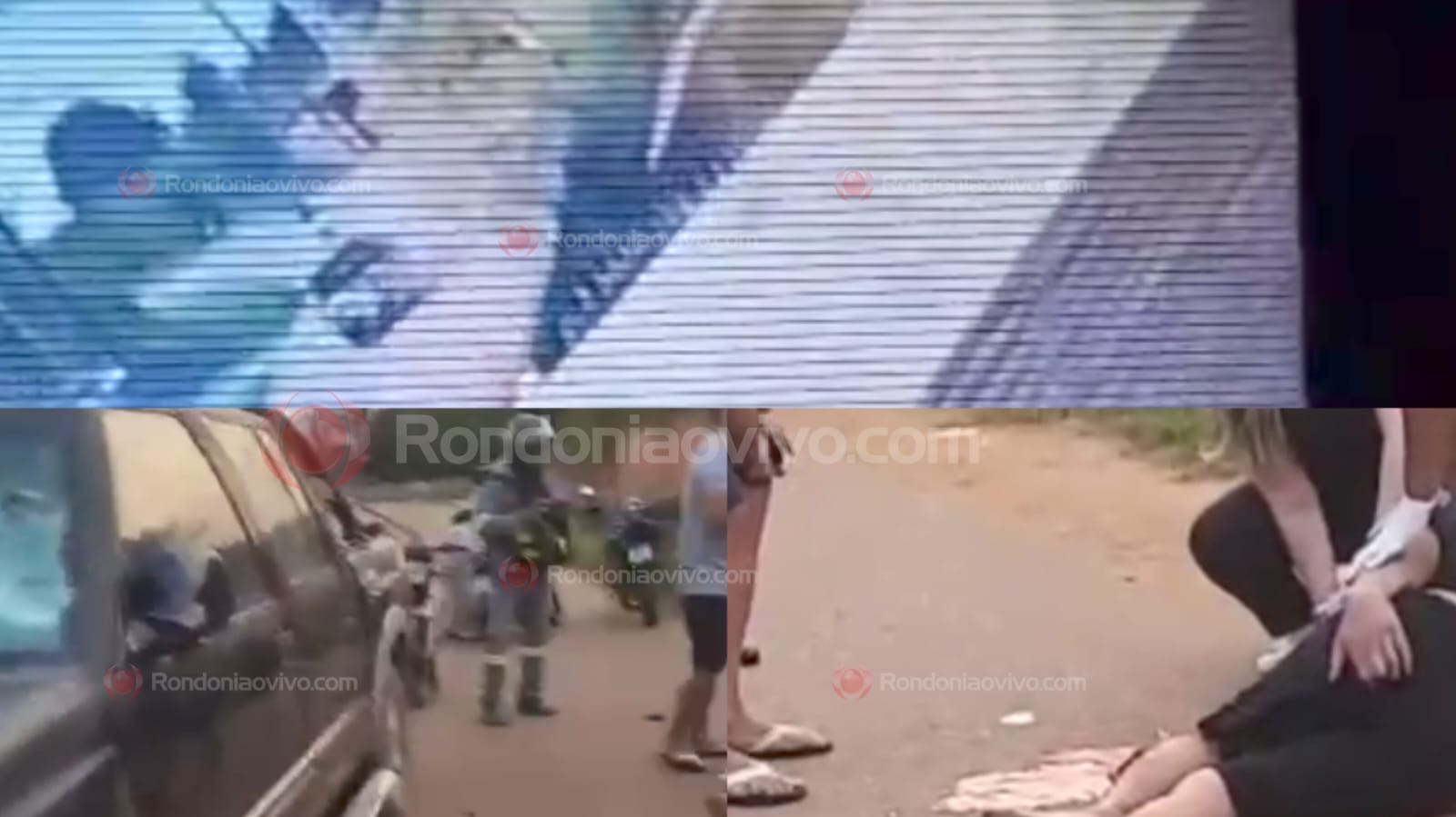 EST. DOS PERIQUITOS: Vídeo registra acidente que deixou motociclista inconsciente