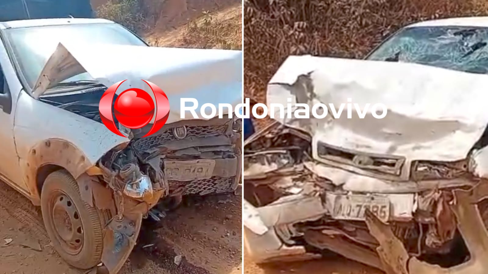 VÍDEO: Gravíssima batida frontal deixa quatro pessoas seriamente feridas