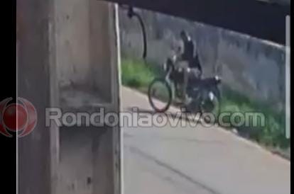 VEJA VÍDEO: Ladrão de moto é flagrado agindo em frente da Receita Federal