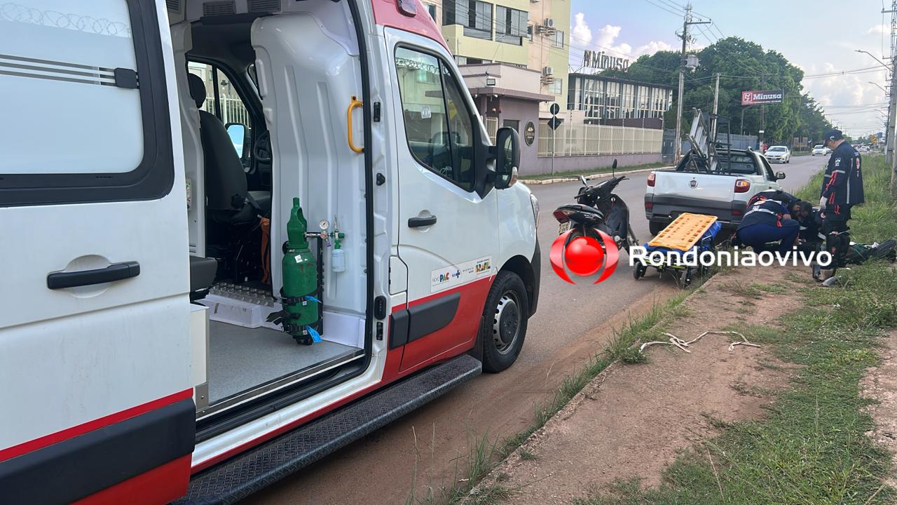 URGENTE: Motociclista perseguido sofre grave acidente na capital