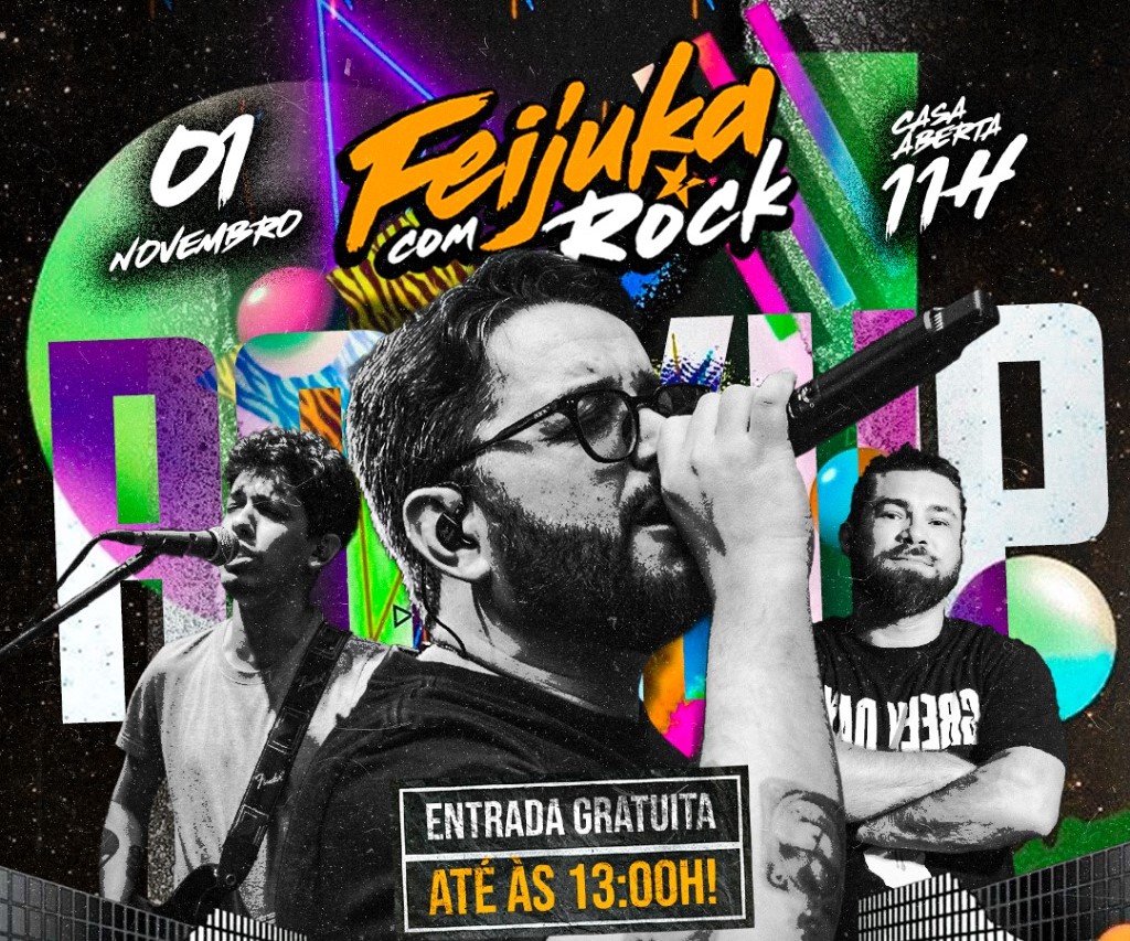 FEIJUKA COM ROCK: Confira a agenda desta semana no Grego Original