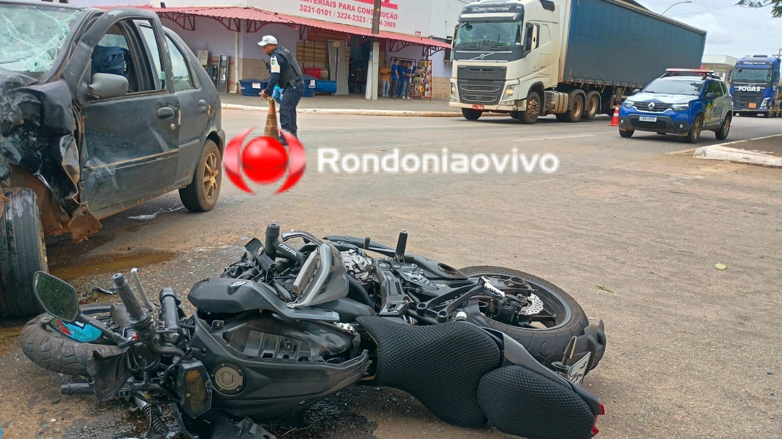 URGENTE: Militar da Base Aérea em MT-07 sofre grave acidente na Jorge Teixeira