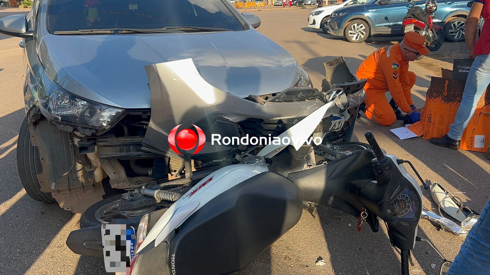 MAIS UMA: Outra mulher é vitima de grave acidente na capital