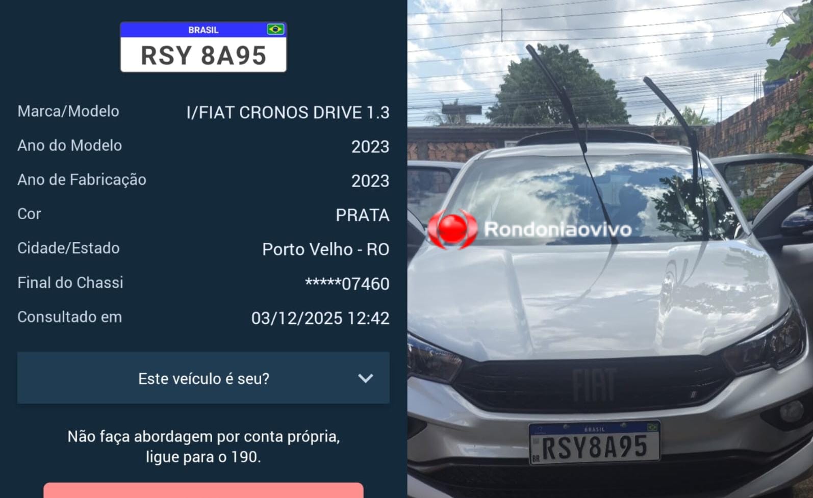DUPLA EM MOTO: Enfermeiro é rendido, levado para terreno baldio e tem carro roubado
