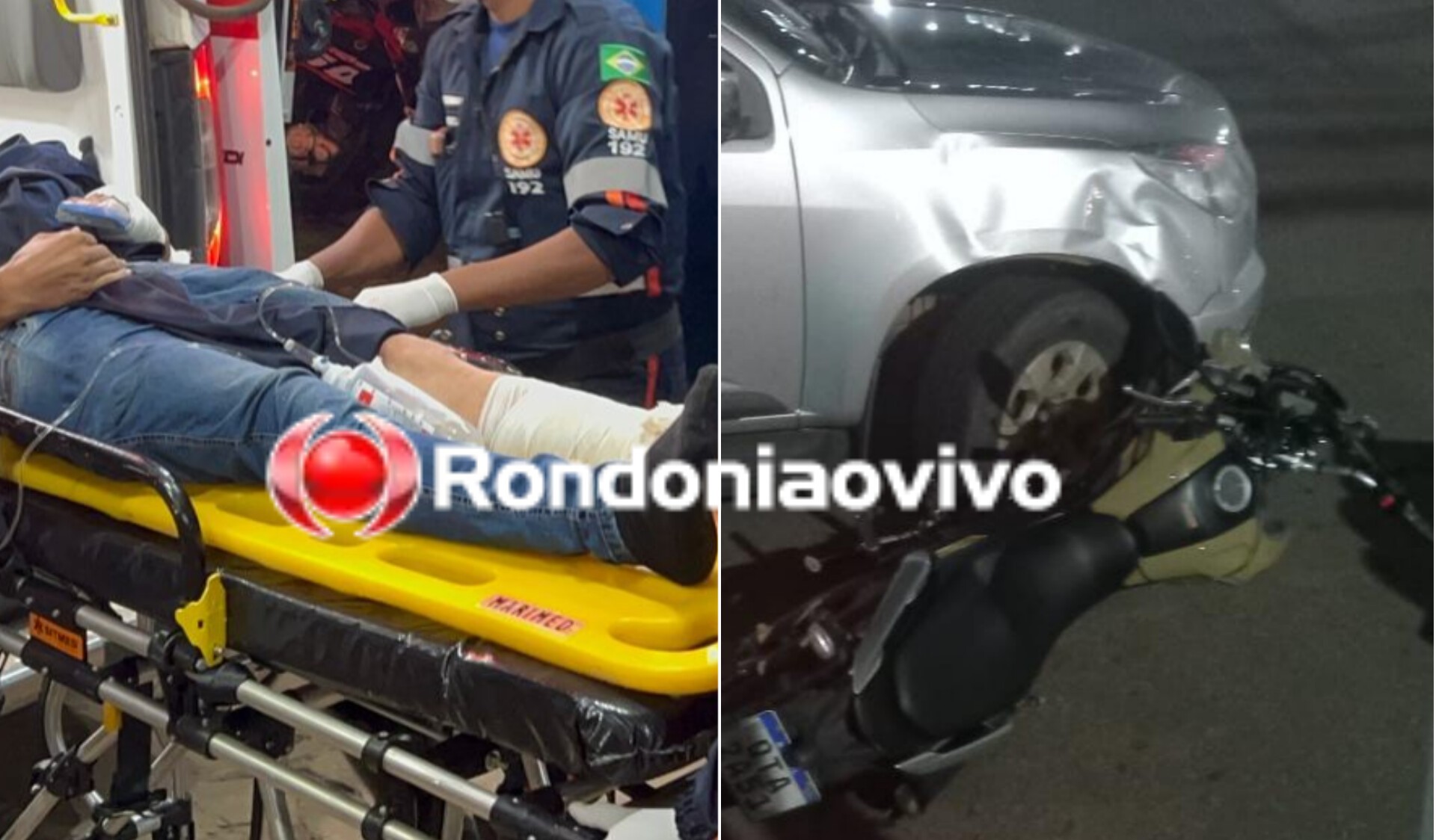 NA 7 DE SETEMBRO: Grávida e homem de moto sofrem acidente após motorista avançar cruzamento 