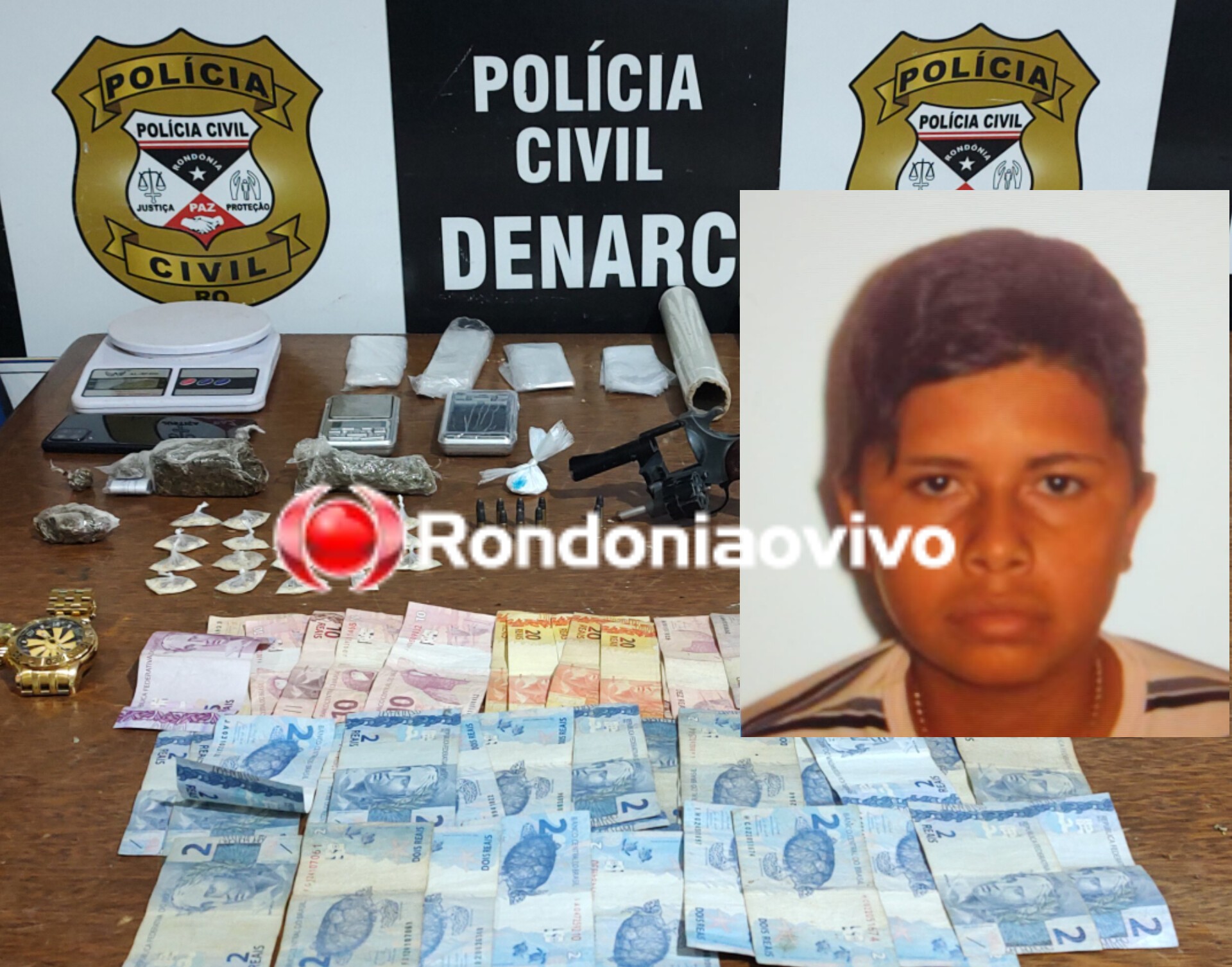 VÍDEO: Denarc prende traficante com arma e droga no Teixeirão