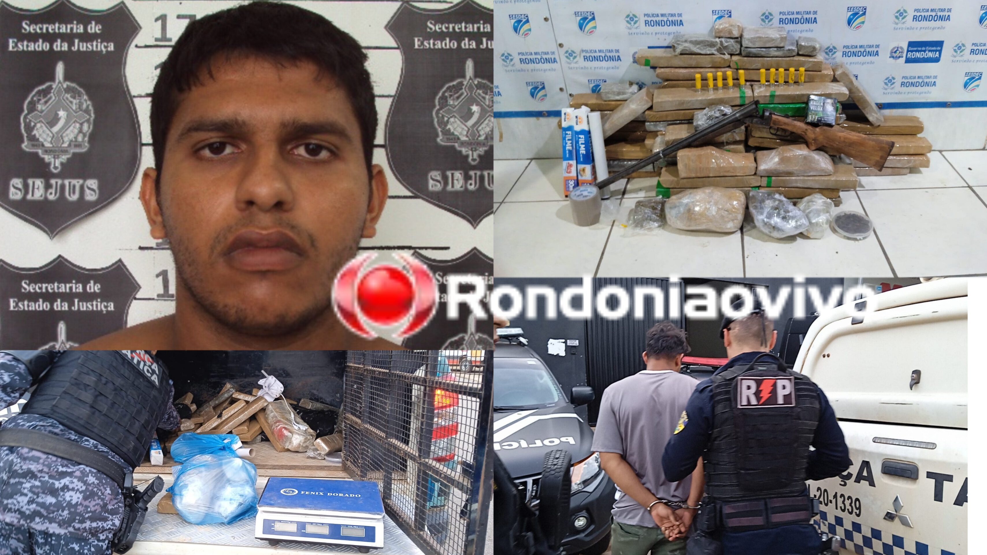 ZONA SUL: Traficante é preso com cerca de 100 quilos de drogas em chácara 