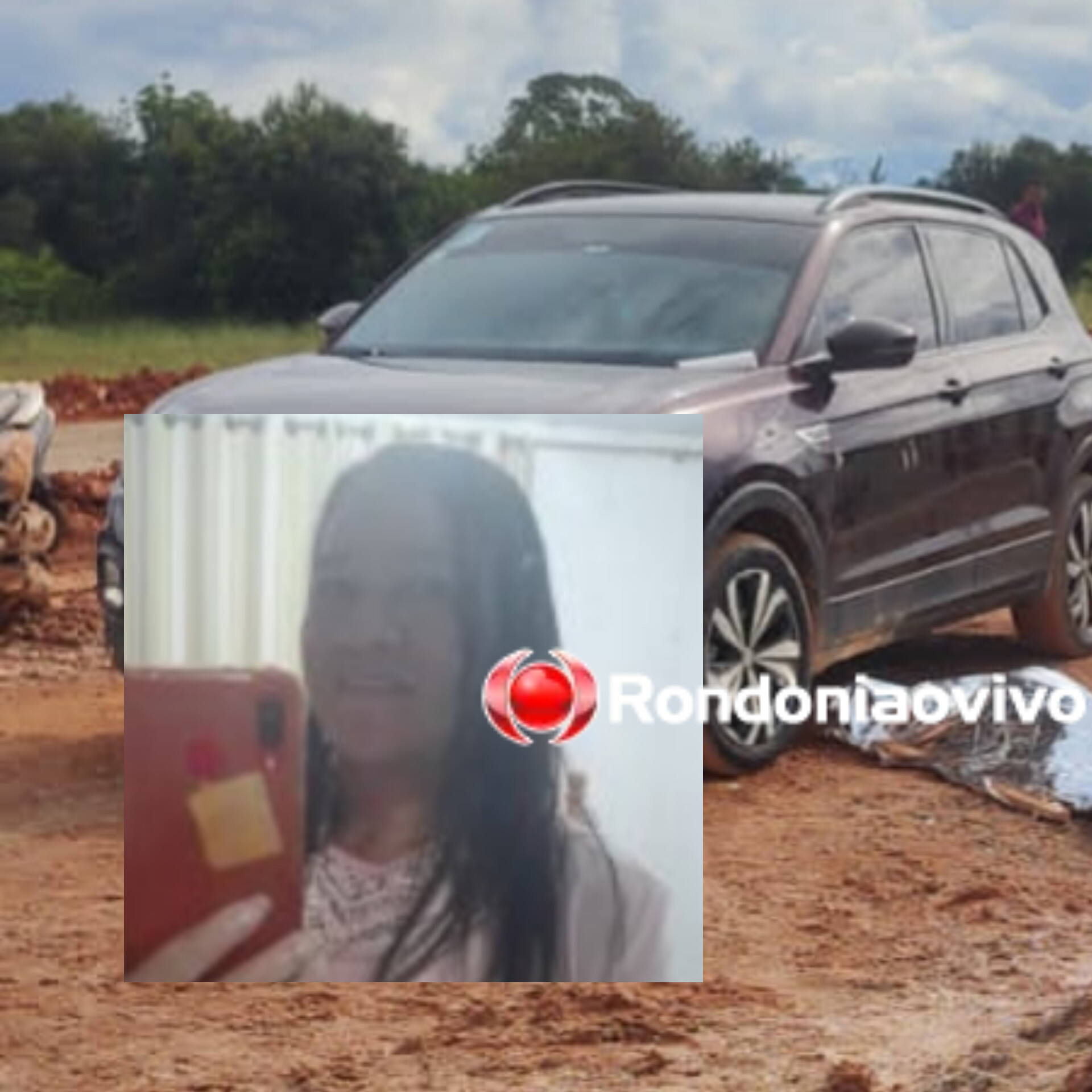 TRAGÉDIA: Mulher morre atropelada por carro ao cair de moto na BR-364