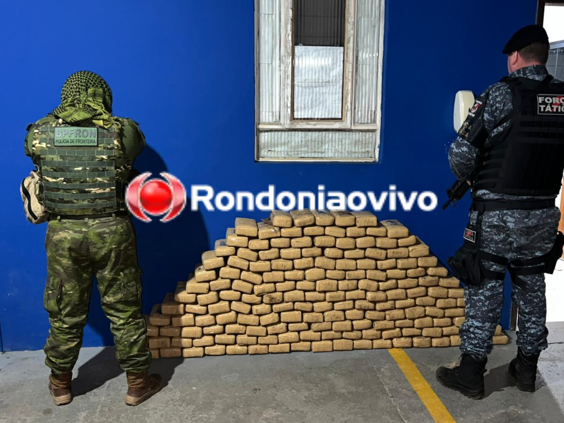 FLAGRANTE: Operação da PM e PF apreende mais 180 quilos de droga em Rondônia 