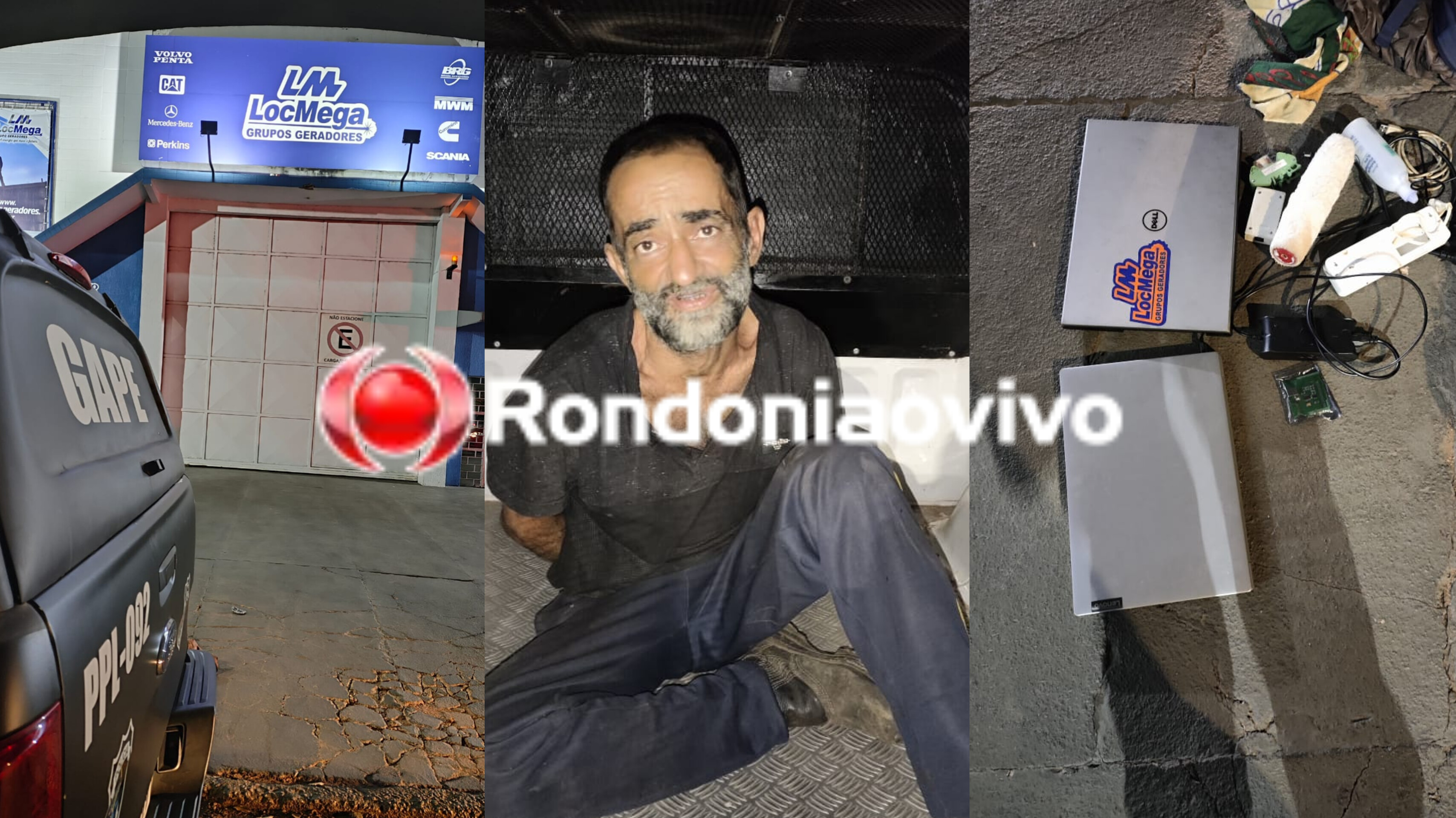 FURTO: Polícia Penal prende homem acusado de fazer buraco na parede de empresa 