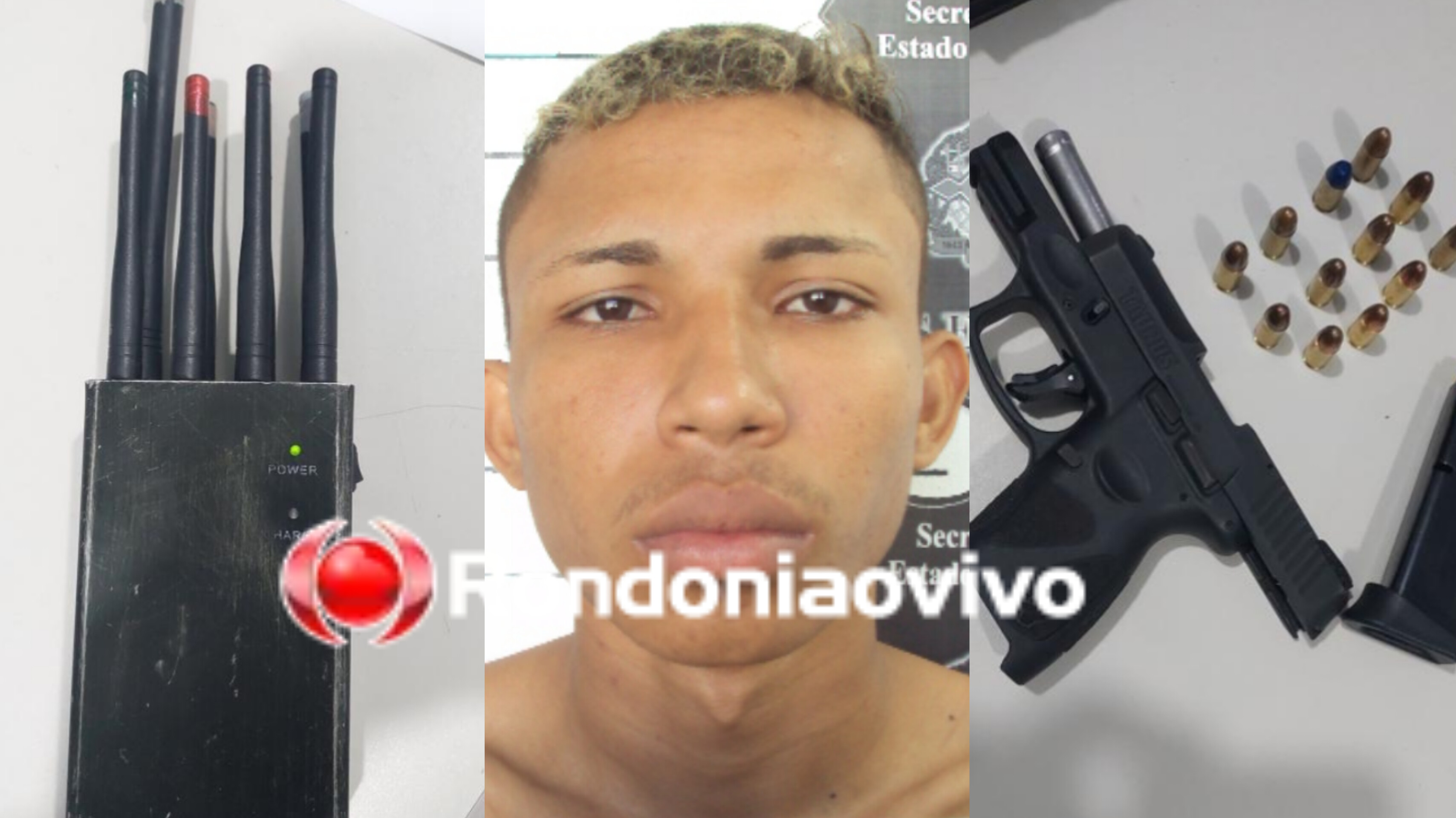 'SAPO DO CV': Conselheiro de grupo criminoso é preso com arma e bloqueador de rastreador 