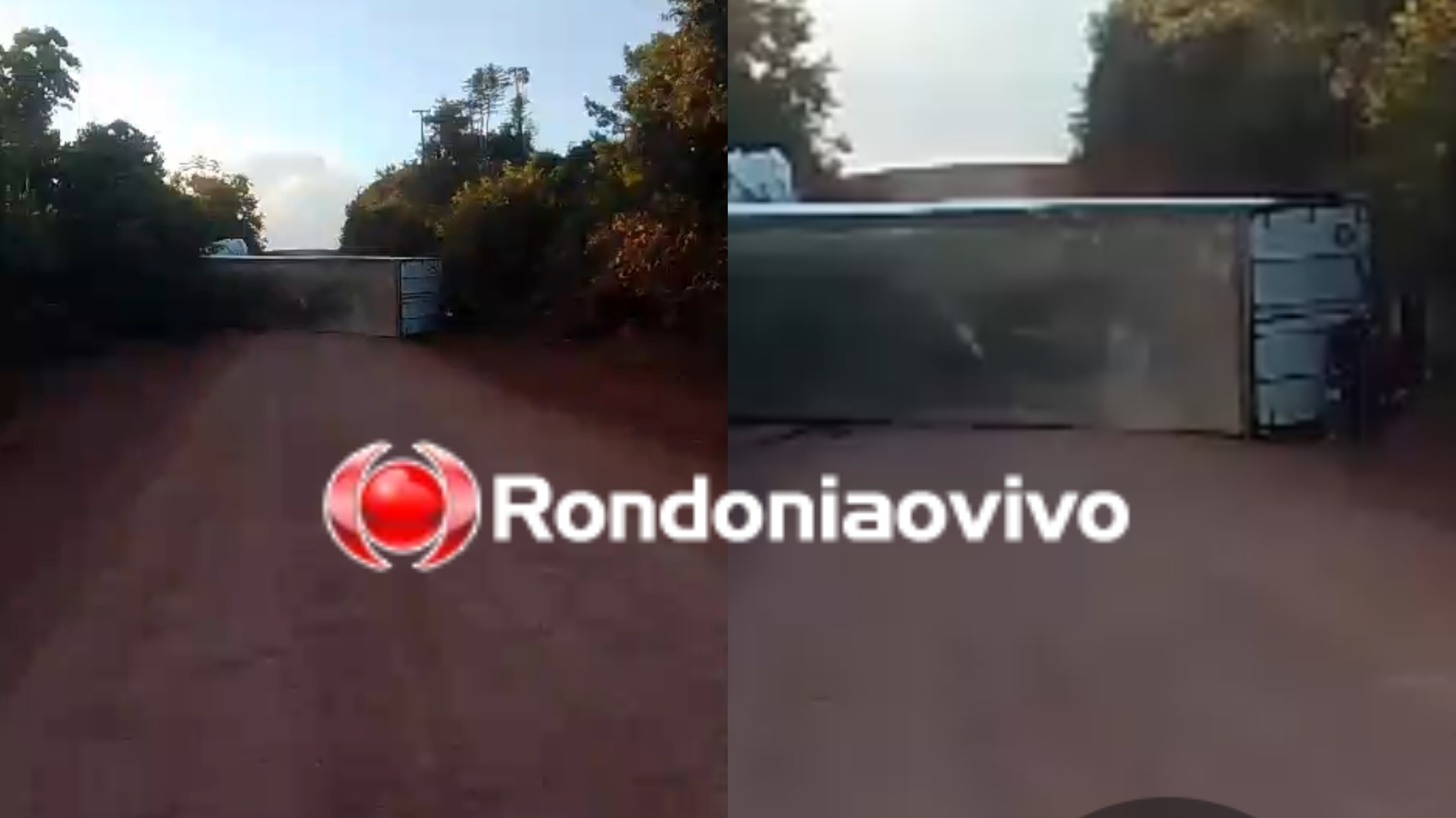 ACIDENTE: Carreta tomba e deixa estrada bloqueada em Porto Velho 