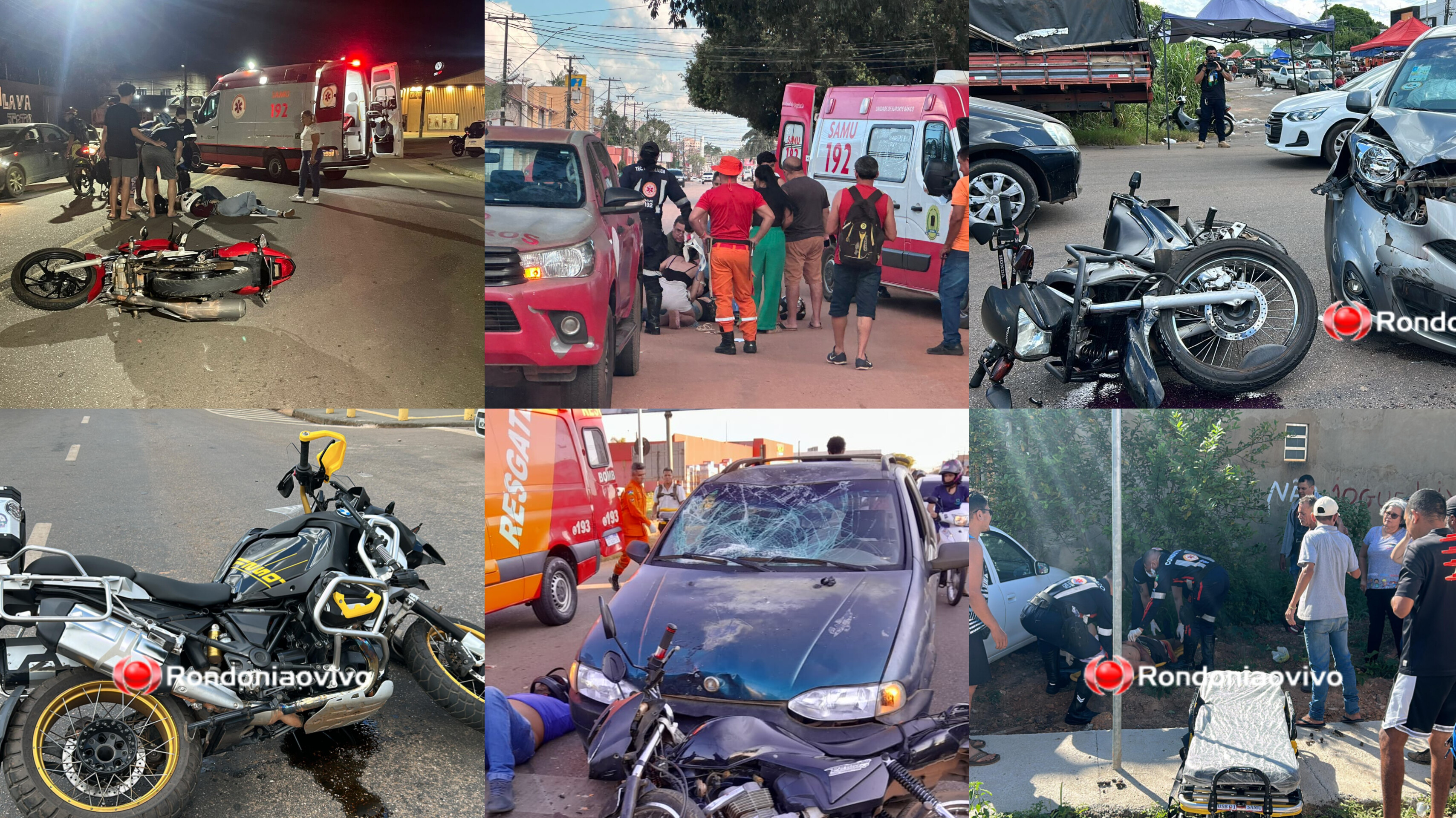 ASSUSTADOR: Porto Velho registra 17 acidentes de trânsito nesta quinta-feira 