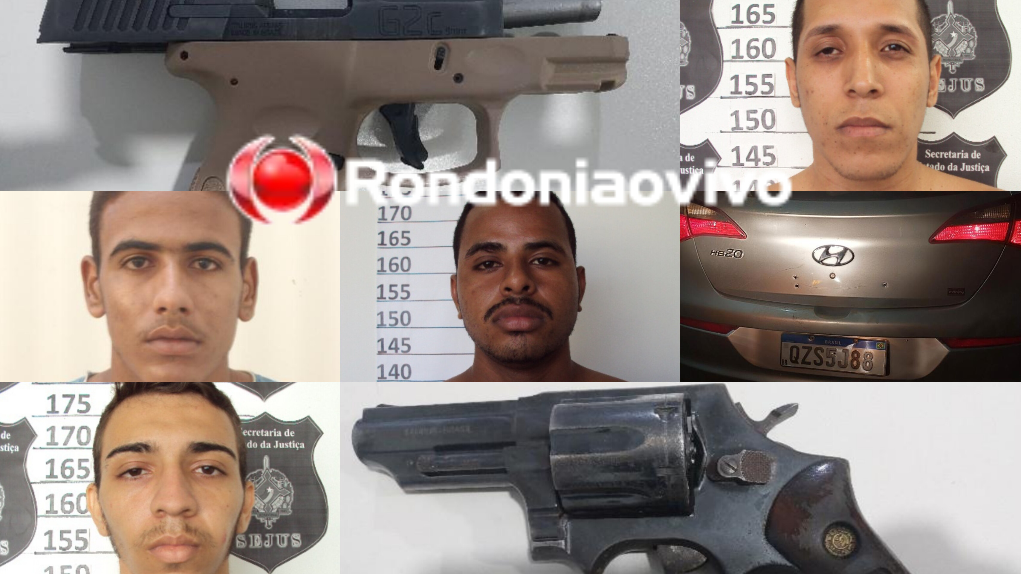 CINCO PRESOS: Identificados apenados baleados após troca de tiros durante perseguição 