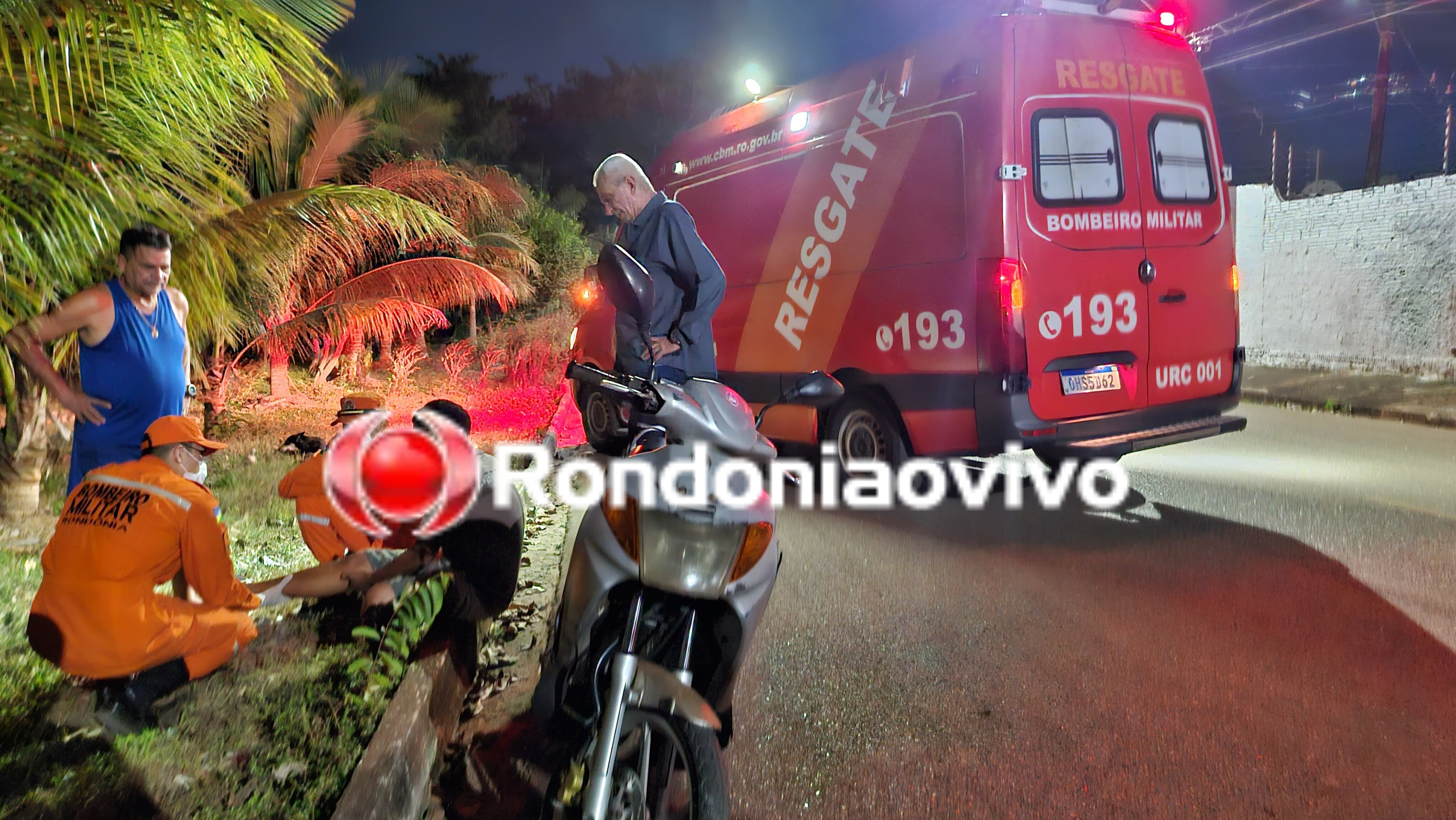 PERDEU O CONTROLE: Motociclista sofre fratura após acidente no Marechal Rondon 