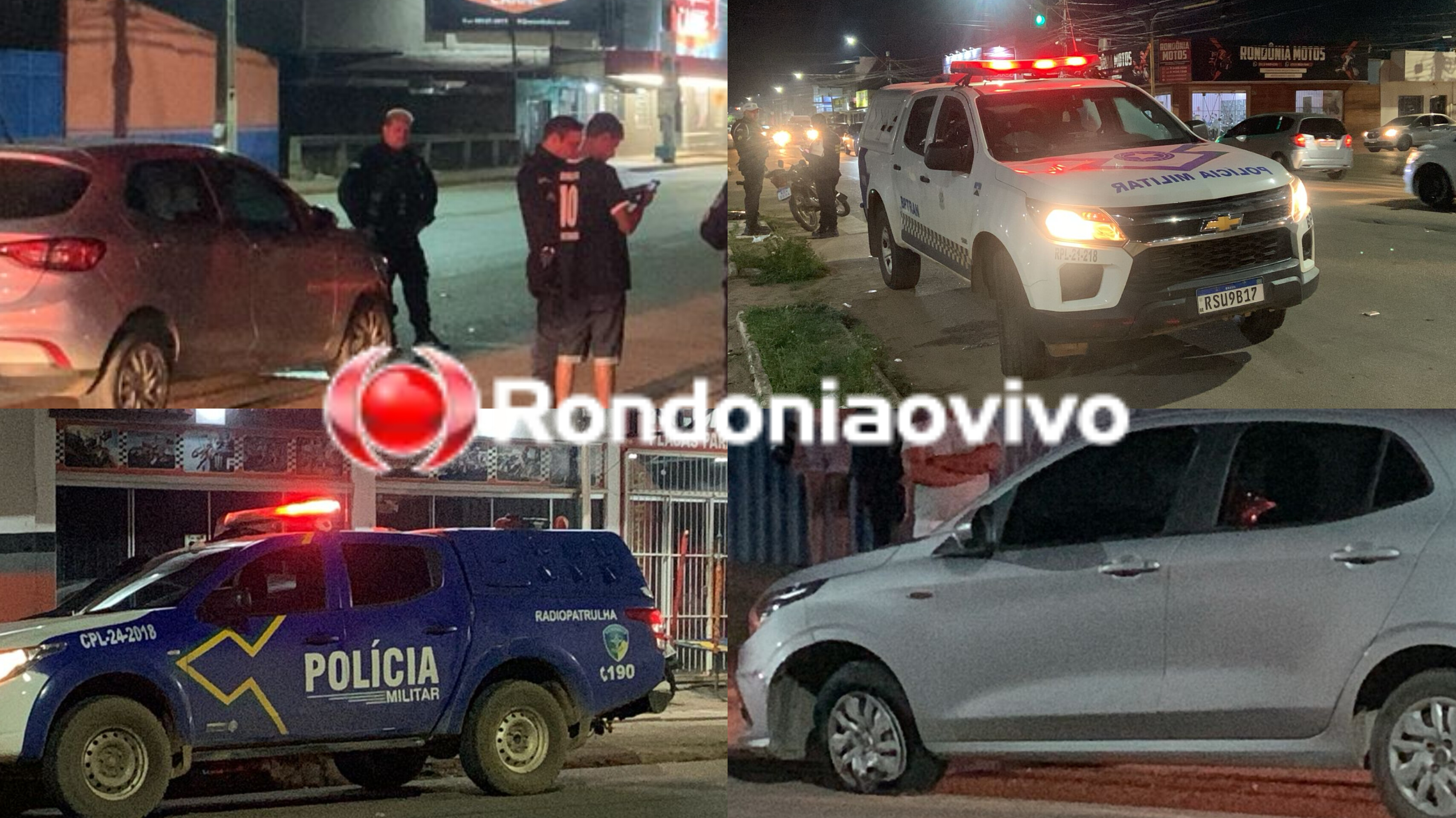 URGENTE: Criminosos roubam carro no Cristal da Calama e atropelam motociclista na fuga