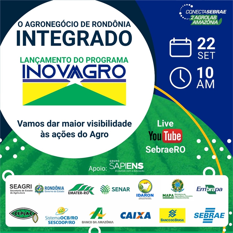 INOVA AGRO: Entidades ligadas ao agronegócio em RO aderem ao programa