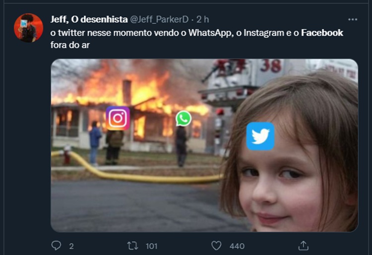 VEJA MEMES: WhatsApp, Facebook e Instagram: portovelhenses reagem a queda das redes