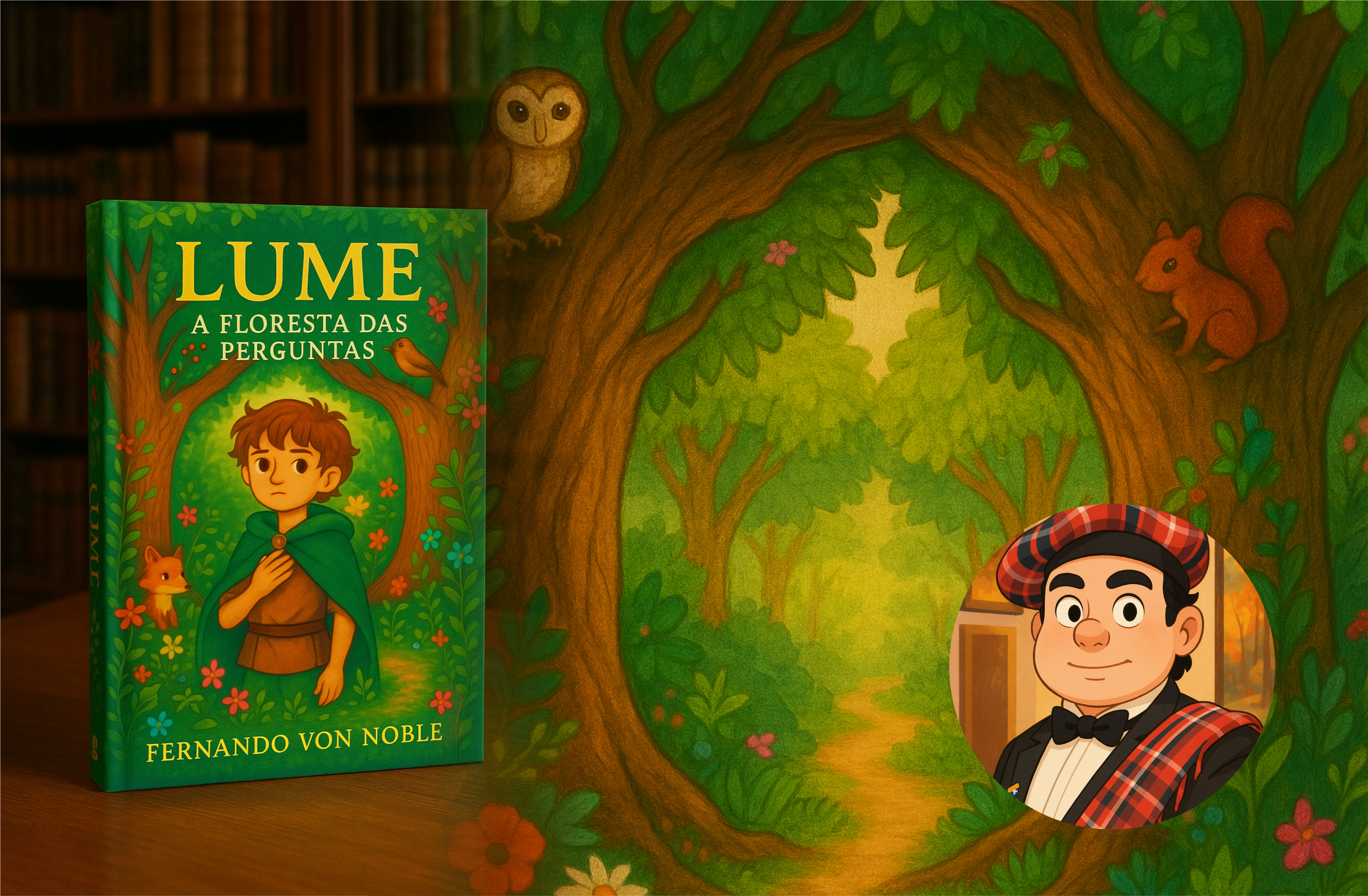 FÁBULA FILOSÓFICA: Livro infantil do rondoniense Fernando Von Noble incentiva jovens a perguntar mais