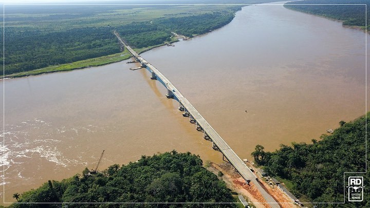 LIGAÇÃO: Faltam apenas as cabeceiras na ponte sobre o Rio Madeira em Abunã