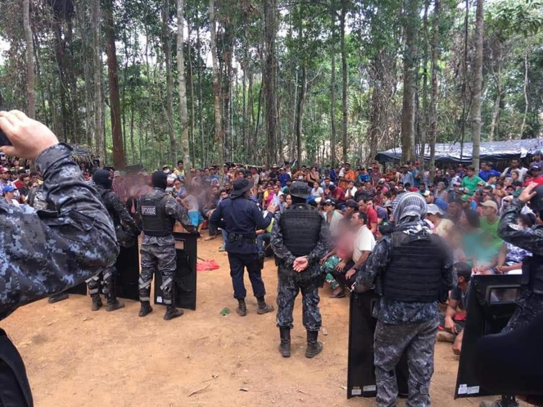 OPERAÇÃO: Confira imagens dos acampamentos de invasores em área de conflito agrário 