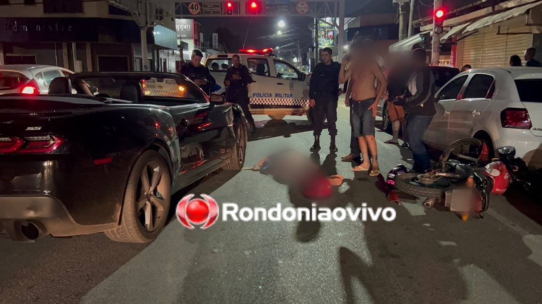 CASAL FERIDO: Motorista de Camaro se envolve em acidente durante discussão de trânsito