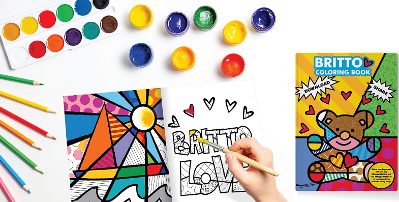 CRIANÇAS: Artista plástico Romero Britto disponibiliza, gratuitamente, livro para colorir