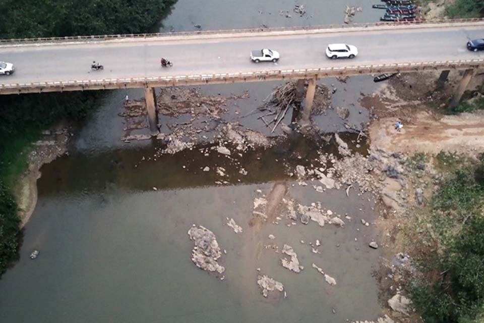 ESTIAGEM: Defesa Civil diz que Rio Jaru tem nível de 3 metros abaixo do normal 