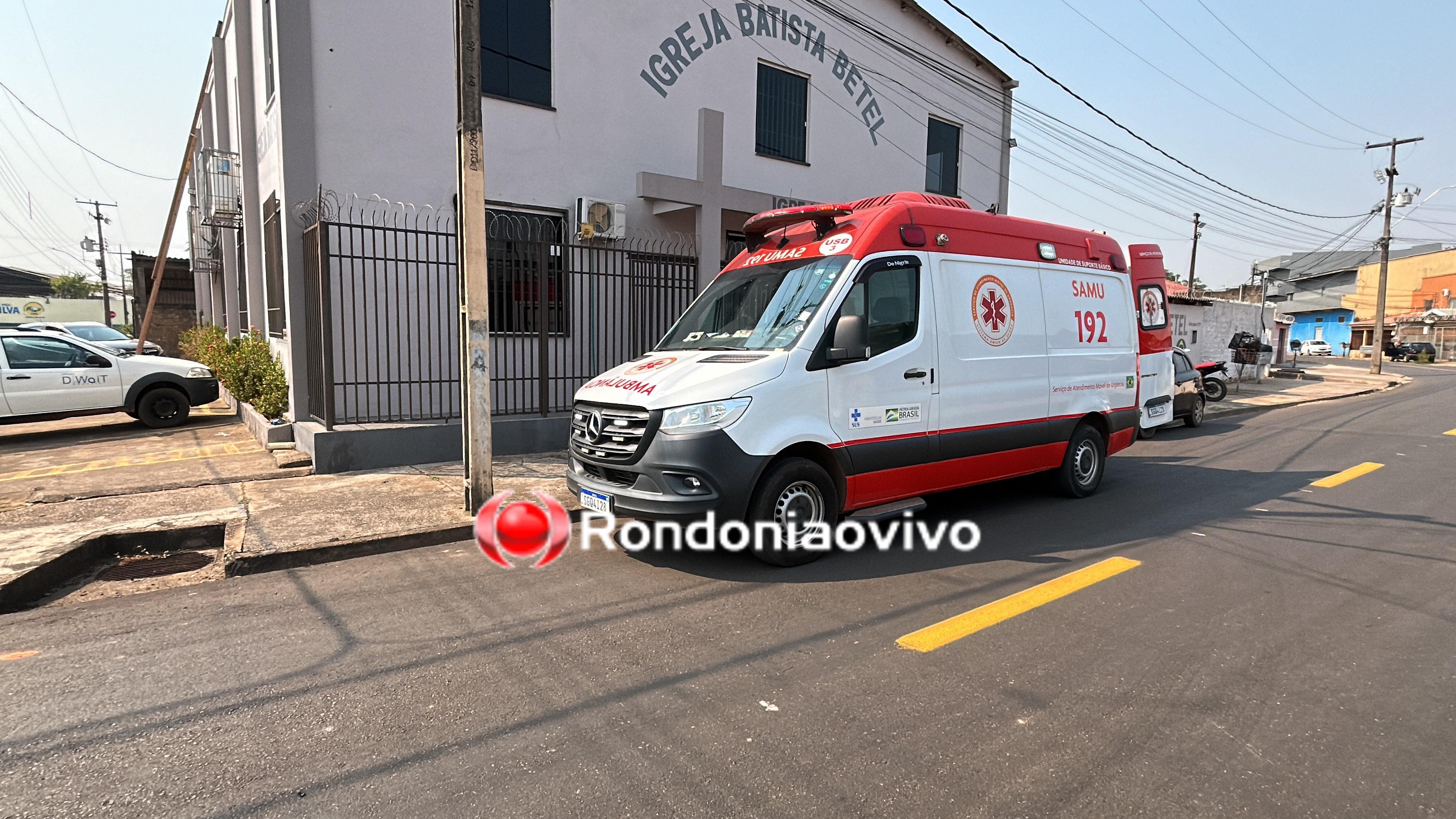 URGENTE: Trabalhador cai do telhado de igreja na zona Sul da capital