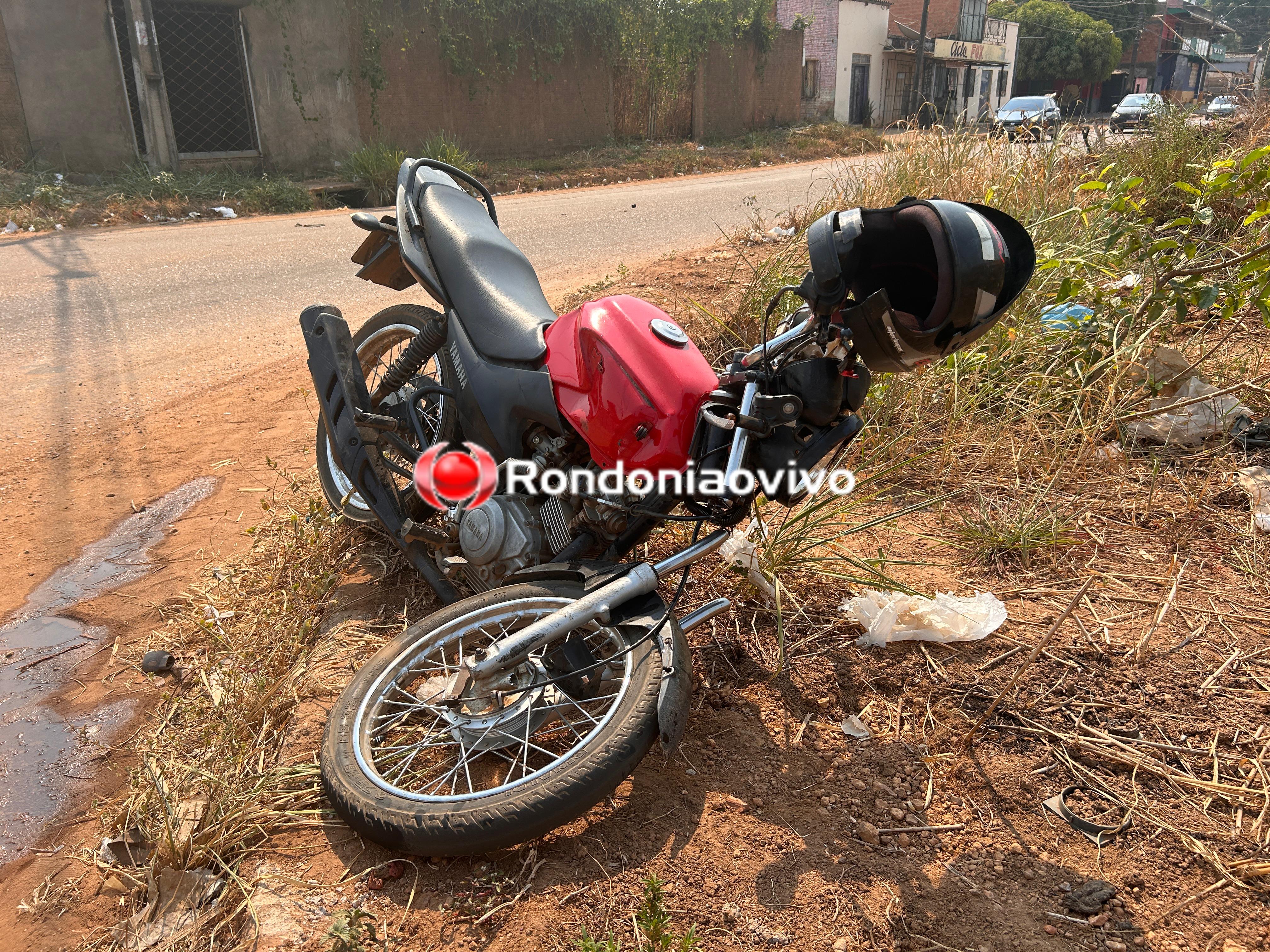 URGENTE: Roda de moto é arrancada e mulher fica em estado grave após acidente