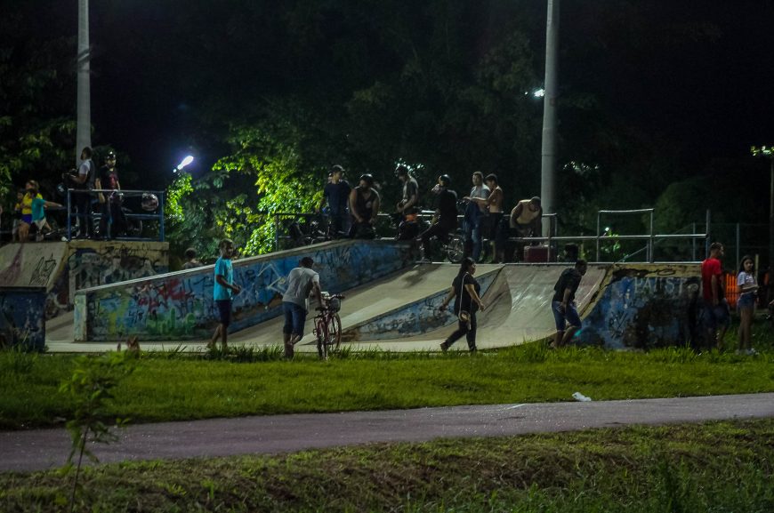 FISCALIZAÇÃO: Operação Restrição teve muito trabalho no Skate Park para cumprimento do decreto 