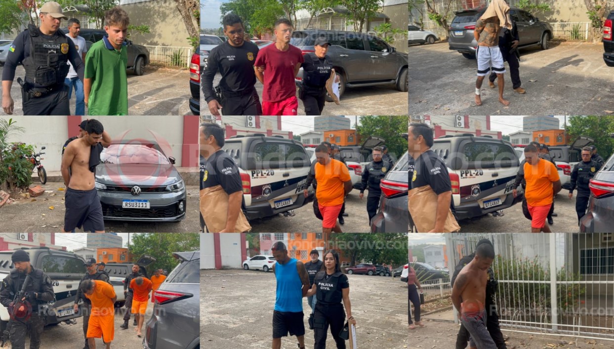 ESCUDO DE RONDÔNIA: Operação prende vários criminosos do CV acusados de ataques