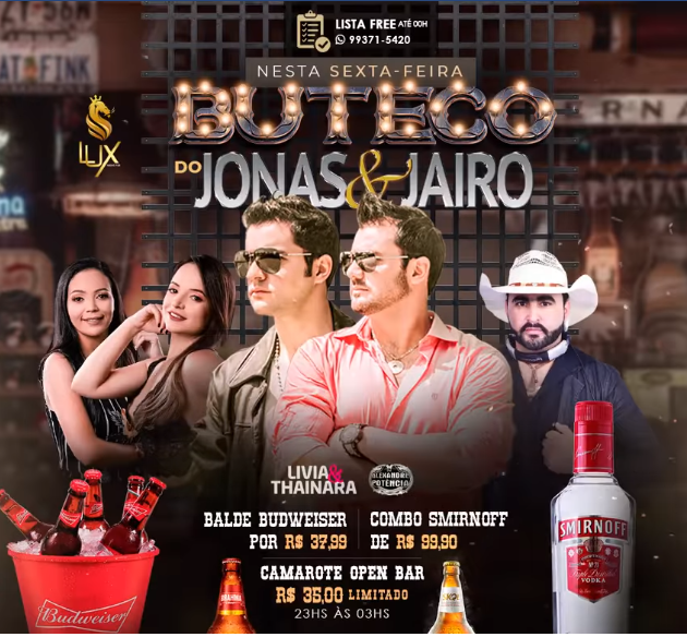 Reúna a galera e participe do Boteco do Jonas & Jairo