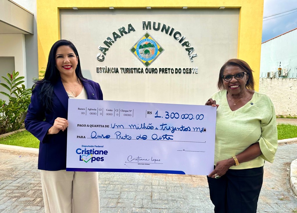 CRISTIANE LOPES: Deputada destina emenda para Ouro Preto e entrega veículo à Casa Feliz