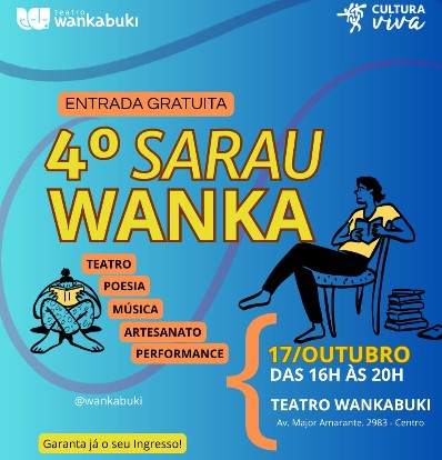 SARAU WANKA: Vilhena terá apresentações gratuitas de música, teatro e circo
