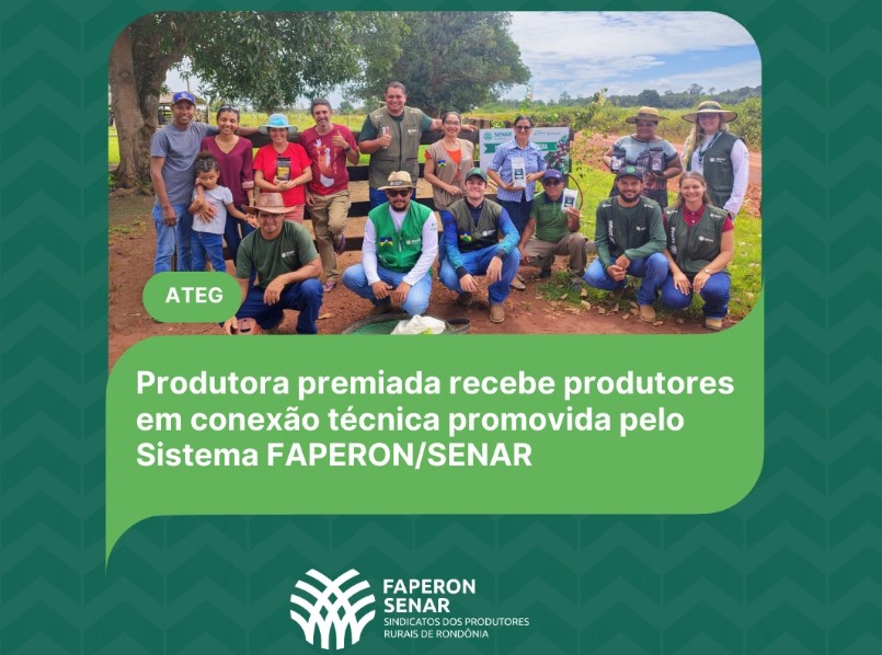 MERECIMENTO: Faperon/Senar homenageia produtora e liderança rural de Itapuã do Oeste