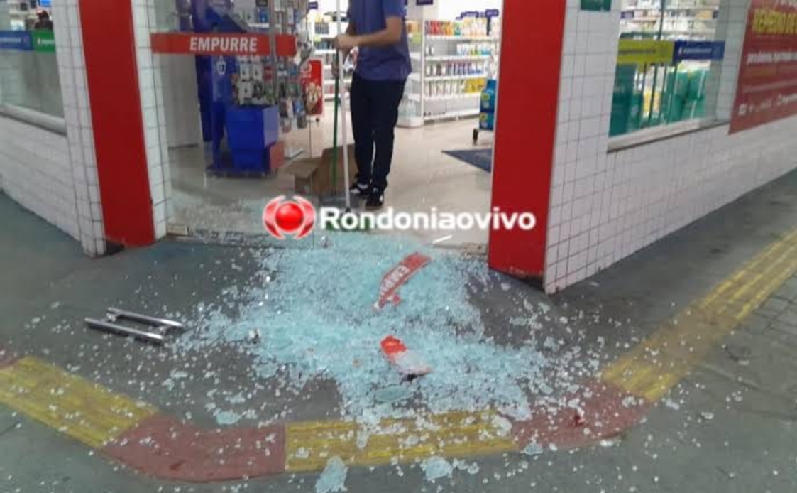 OUSADIA: Farmácia no Centro de Porto Velho é arrombada e tem caixas furtados