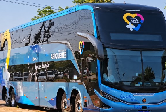 DELEGADO CAMARGO: Ônibus leito viabilizado por emenda começa a atender pacientes de Ariquemes