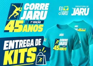 JARU 45 ANOS: Entrega de kits para corrida ocorre nesta sexta e sábado